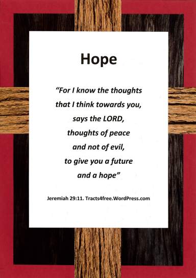 "Hope" Bible verse poster.