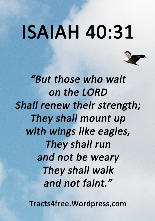 Isaiah 40:31. Bible verse poster.